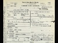 John Barnum death certificate