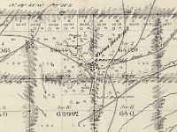 Excerpt plat map 1881  Excerpt from 1881 Land Office Plat showing Grantsville in full swing.