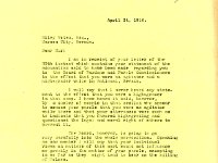 WOTEN006  1916 4-24 Letter from Governor to Woten