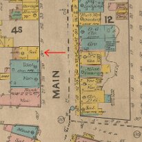 1890 SANBORN  1890 Sanborn Fire Map showing saloon