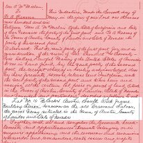 INdenture 1907  Indenture from 1907 mentioning Brassnail Saloon