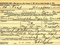 44023 09 00005-01324  Fred Stephens WWII draft registration card