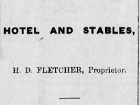 Walker Lake Bulletin 1883 04 04 page 1  Ad in the Walker Lake Bulletin, April 4, 1883, when it was still referred to as "Six Mile House."