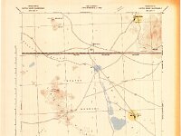 NV Cactus Range 321577 1942 125000  1942 USGS map with neighboring camps highlighted-- Golden Arrow in upper right hand corner