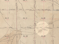 plat close  Closeup  of 1890's plat