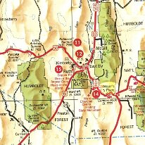 1971 Excerpt from 1971 Nevada State road map