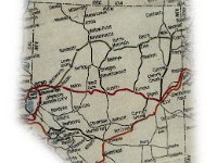AAA 1918 General map of transcontinental routes with principal connections NEVADA.