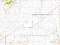 MIDLAND TRAIL NV Blue Eagle Springs 320729 1964 62500 geo  BLUE EAGLE SPRINGS USGS map showing US6 in red and original Midland Trial highlighted in yellow in lower right