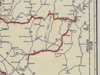 Rand McNally 1925 Junior Road Mao  The Nevada portion of the Midland Trail, from a Rand McNally 1925 Junior Road Map, showing the "improved" and "unimproved" sections of the Trail.