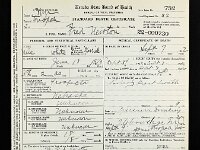 45339 302022005549 0106-00206  Fred Newton occupies the grave found at Silver Bow. According to the 1920 Census, 1920 census, he was a  "mill man" living with his wife Laura (39) and his stepson Charles Oscar Morris (19)  Born June 18,1870, Fred was apparently a heavy drinker and died September 7, 1922.