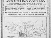Tonopah Daily Bonanza 1909 10 03 3  An ad showing mining claims surrounding the town of Silver Bow, from the Tonopah Daily Bonanza, October 3, 1909