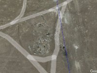 Sodaville hotel depot remains  From Google Earth, a view of the approximate path of the train and what I'm guessing is the remains of the depot, post office, and hotel, which were next to the tracks.