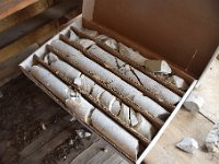 DSC 3850  Core samples stored in one of the houses.