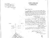 Arrowhead Townsite  Arrowhead townsite plat