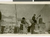 UNLV Gilbert's makeshift store, Wahmonie  Gilbert's makeshift store., around 1928. Note the slot machine. Gambling was legalized in Nevada on March 19, 1931, when Governor Fred B. Balzar signed Assembly Bill 98 into law. This legislation, also known as the "Wide Open Gambling Bill," allowed licensed gambling establishments to operate legally, reversing a previous ban from 1909. Courtesy UNLV